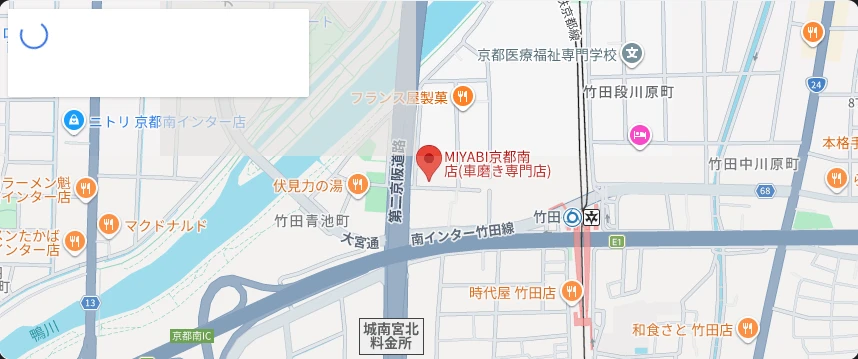 MIYABI 京都南店の地図。京都府京都市伏見区竹田西段川原町149番地。
